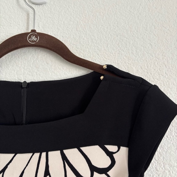 Joseph Ribkoff Women's Size 12 Multicolor Floral Cap Sleeve Shift Dress - Picture 5 of 6